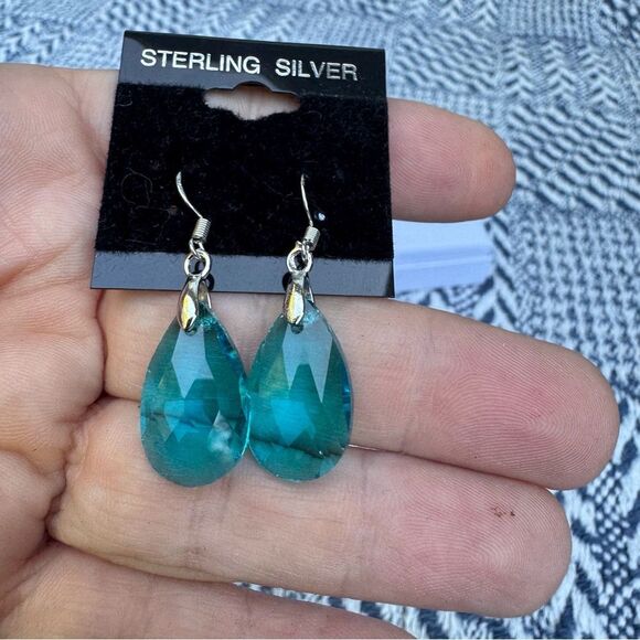 Handmade 925 Elegant Teardrop Earrings - Picture 1 of 10